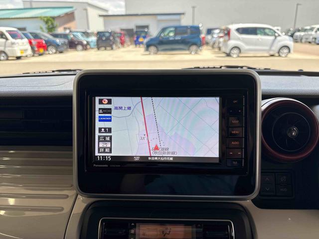 スペーシアハイブリッドＸ４ＷＤ　純正ナビ　ＥＴＣ　ハロゲンヘッドライト　社外品ドライブレコーダー　バックカメラ　コーナーセンサー　オートエアコン／ライト　両側電動スライドドア　電動格納ドアミラー　両側シートヒーター（秋田県）の中古車