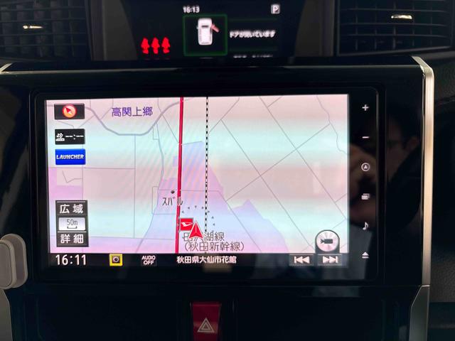 トールカスタムＧ４ＷＤ　純正ナビ　バックカメラ　リモコンエンジンスターター　ドライブレコーダー　ＥＴＣ　ＬＥＤヘッドライト／フォグランプ　電動パーキングブレーキ　クルーズコントロール　両側電動スライドドア（秋田県）の中古車