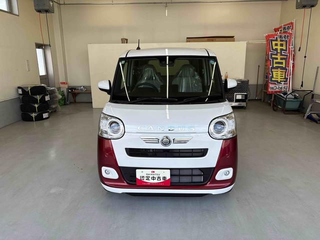ムーヴキャンバス 中古車 ストライプスＧ４ＷＤ　オーディオレス　バックカメラ　ＬＥＤヘッドライト／フォグランプ　オートエアコン／ライト／電動ドアミラー／ハイビーム　両側電動スライドドア　両側シートヒーター　電動パーキング　コーナーセンサー