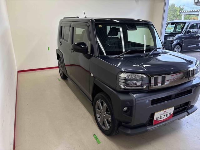 タフトGターボ クロムベンチャー4WD ディスプレイオーディオ LEDヘッドライト/フォグランプ オートエアコン/ライト/ハイビーム/電動ドアミラー 電動パーキングブレーキ クルーズコントロール 運転席・助手席シートヒーター(秋田県)の中古車