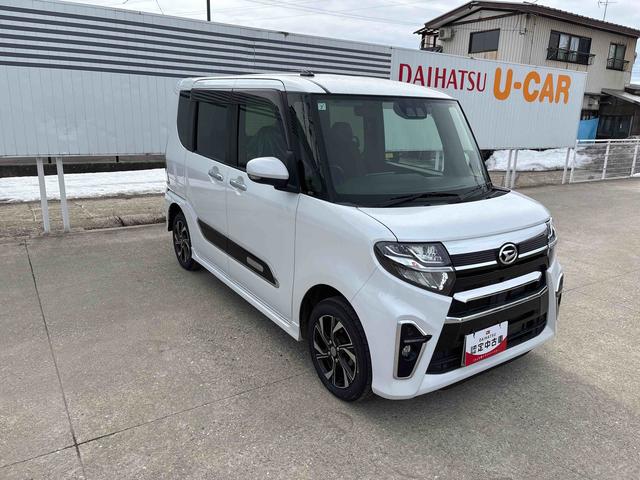 タントカスタムＸスタイルセレクション４ＷＤ　純正ナビ　ドライブレコーダー　ＬＥＤヘッドランプ／フォグランプ　オートエアコン／ライト／ハイビーム／電動格納ドアミラー　コーナーセンサー　両側電動スライドドア　運転席・助手席シートヒーター（秋田県）の中古車