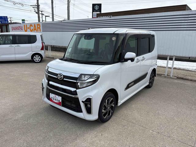 タントカスタムＸスタイルセレクション４ＷＤ　純正ナビ　ドライブレコーダー　ＬＥＤヘッドランプ／フォグランプ　オートエアコン／ライト／ハイビーム／電動格納ドアミラー　コーナーセンサー　両側電動スライドドア　運転席・助手席シートヒーター（秋田県）の中古車