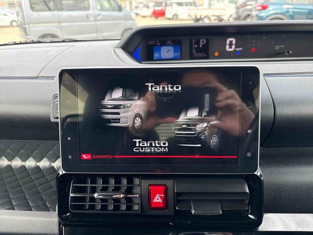 タントカスタムＸスタイルセレクション４ＷＤ　純正ナビ　ドライブレコーダー　ＬＥＤヘッドランプ／フォグランプ　オートエアコン／ライト／ハイビーム／電動格納ドアミラー　コーナーセンサー　両側電動スライドドア　運転席・助手席シートヒーター（秋田県）の中古車