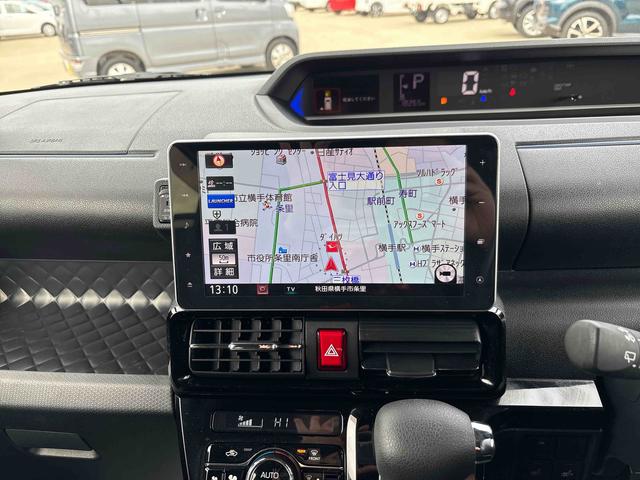 タントカスタムＸスタイルセレクション４ＷＤ　純正ナビ　ドライブレコーダー　ＬＥＤヘッドランプ／フォグランプ　オートエアコン／ライト／ハイビーム／電動格納ドアミラー　コーナーセンサー　両側電動スライドドア　運転席・助手席シートヒーター（秋田県）の中古車