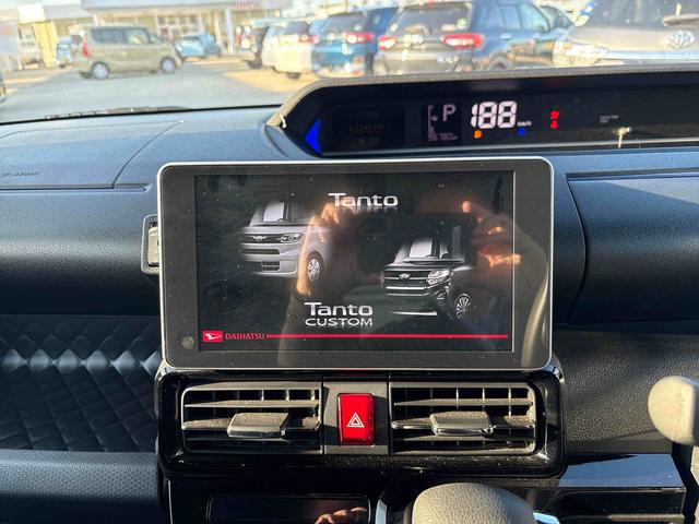 タントカスタムＸ純正ナビ　バックカメラ　ステアリングスイッチ　ＬＥＤヘッドライト／フォグランプ　オートエアコン／ライト／ハイビーム／電動ドアミラー　ドライブレコーダー　ＥＴＣ　両側電動スライドドア　コーナーセンサー（秋田県）の中古車