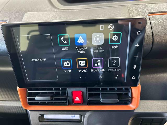 タントファンクロスターボ４ＷＤ　スマートアシスト（ダイハツ予防安全機能）　オートライト／エアコン　ステアリングオーディオスイッチ　パワーボタン　両側パワースライドドア　左右シートヒーター　チルトステアリング　シートリフタ（秋田県）の中古車