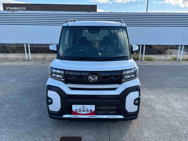 タントファンクロスターボ4WD ディスプレイオーディオ LEDヘッドランプ/フォグランプ オートエアコン/ライト/ハイビーム/電動格納ドアミラー 両側電動スライドドア 運転席・助手席シートヒーター 電動パーキングブレーキ(秋田県)の中古車