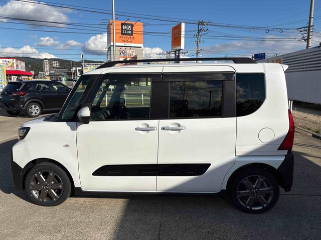 タントファンクロスターボ4WD ディスプレイオーディオ LEDヘッドランプ/フォグランプ オートエアコン/ライト/ハイビーム/電動格納ドアミラー 両側電動スライドドア 運転席・助手席シートヒーター 電動パーキングブレーキ(秋田県)の中古車
