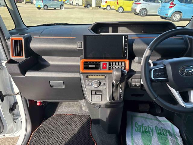 タントファンクロスターボ4WD ディスプレイオーディオ LEDヘッドランプ/フォグランプ オートエアコン/ライト/ハイビーム/電動格納ドアミラー 両側電動スライドドア 運転席・助手席シートヒーター 電動パーキングブレーキ(秋田県)の中古車