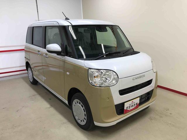 ムーヴキャンバスストライプスＸ４ＷＤ　スマートアシスト（ダイハツ予防安全機能）　オートライト／エアコン　両側パワースライドドア　チルトステアリング／シートリフター（秋田県）の中古車