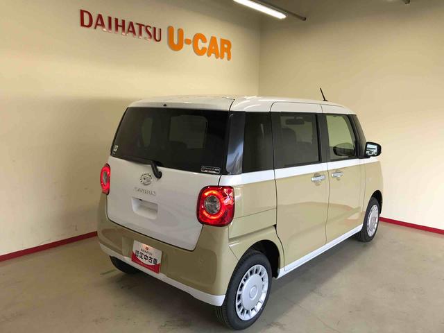 ムーヴキャンバスストライプスＸ４ＷＤ　スマートアシスト（ダイハツ予防安全機能）　オートライト／エアコン　両側パワースライドドア　チルトステアリング／シートリフター（秋田県）の中古車