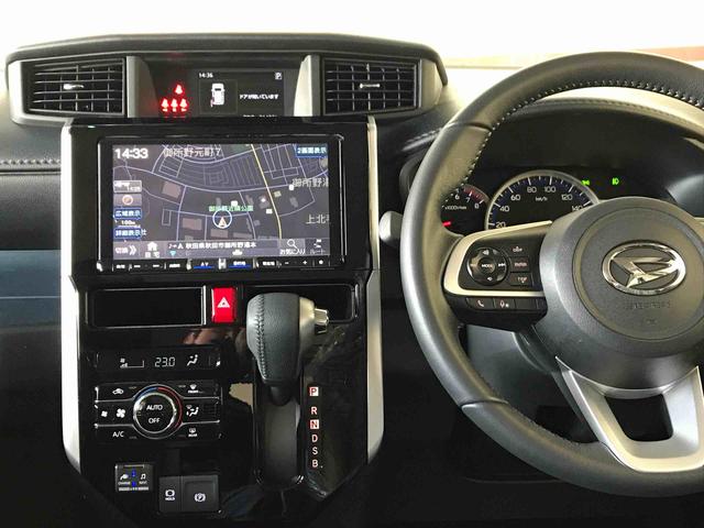トールカスタムＧ４ＷＤ　スマートアシスト（ダイハツ予防安全機能）　クルーズコントロール　オートライト／エアコン　純正ナビ／バックカメラ　両側パワースライドドア　チルトステアリング／シートリフター（秋田県）の中古車