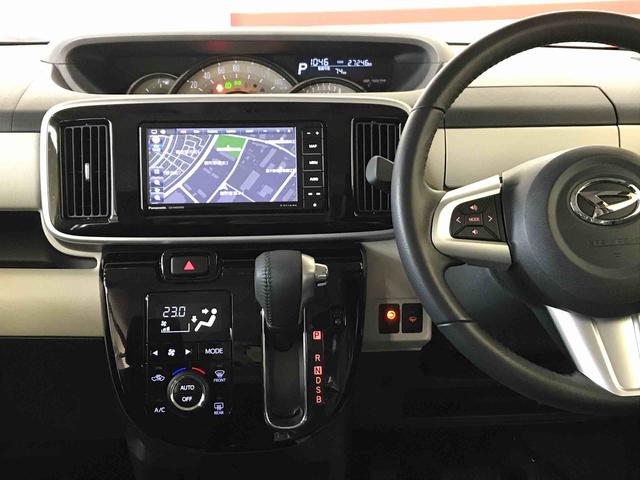 ムーヴキャンバスＧブラックアクセントＶＳ　ＳＡIII２ＷＤ　スマートアシスト（衝突回避支援）　サイドエアバッグ　オートライト／エアコン　純正ナビ／パノラマモニター　両側パワースライドドア　運転席シートヒーター　チルトステアリング／シートリフター（秋田県）の中古車