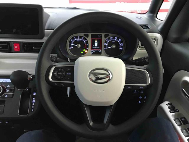 ムーヴキャンバスストライプスＧ４ＷＤ　スマートアシスト（予防安全機能）　サイドエアバック　オートライト／エアコン　左右パワースライドドア　運転席・助手席シートヒーター　チルトステアリング　シートリフタ　保温機能付きカップホルダー（秋田県）の中古車