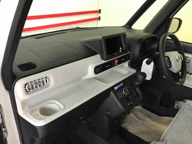 ムーヴキャンバスストライプスＧ４ＷＤ　スマートアシスト（予防安全機能）　サイドエアバック　オートライト／エアコン　両側パワースライドドア　運転席・助手席シートヒーター　チルトステアリング　シートリフタ　保温機能付きカップホルダー（秋田県）の中古車