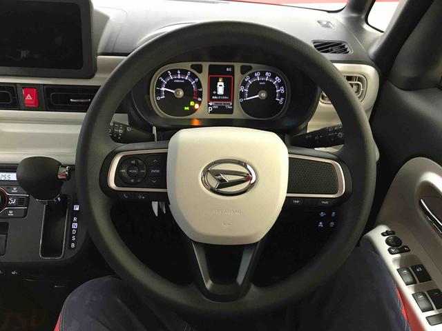 ムーヴキャンバスストライプスＧ４ＷＤ　スマートアシスト（予防安全機能）　サイドエアバック　オートライト／エアコン　バックカメラ　チルトステアリング　シートリフタ　保温機能付きカップホルダー　ＬＥＤヘッドランプ／フォグランプ（秋田県）の中古車