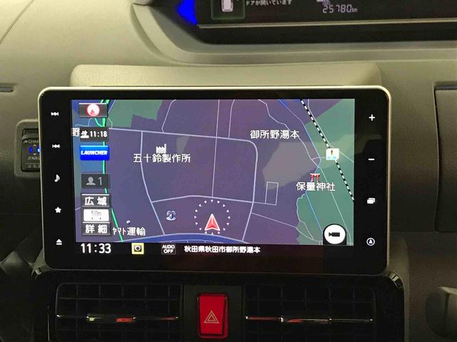 タントカスタムＸ４ＷＤ　スマートアシスト（ダイハツ予防安全機能）　オートライト／エアコン　純正ナビ／バックカメラ　ドラレコ　ＥＴＣ　両側パワースライドドア　チルトステアリング／シートリフター（秋田県）の中古車