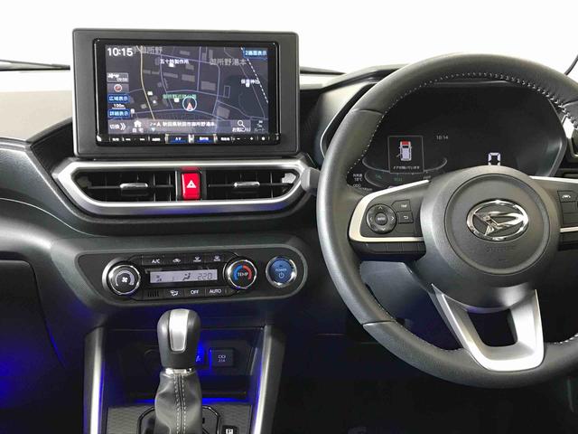 ロッキープレミアムＧ　ＨＥＶ２ＷＤ　スマートアシスト（ダイハツ予防安全機能）　クルーズコントロール　純正ナビ　オートライト／エアコン　運転席・助手席シートヒーター　ＬＥＤヘッドランプ／フォグ　チルトステアリング／シートリフター（秋田県）の中古車