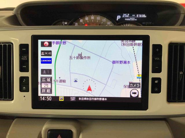 ムーヴキャンバスＧメイクアップリミテッド　ＳＡIII４ＷＤ　スマートアシスト（衝突回避支援）　オートライト／エアコン　純正ナビ／パノラマモニター　ドライブレコーダー　ＥＴＣ　チルトステアリング　シートリフタ　ＬＥＤヘッドランプ／フォグランプ（秋田県）の中古車