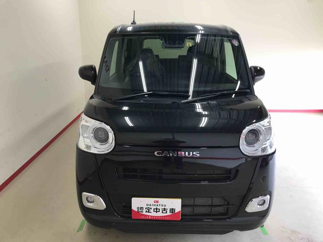 ムーヴキャンバスセオリーＧ４ＷＤ　スマートアシスト（ダイハツ予防安全機能）　オートライト／エアコン　両側パワースライドドア　運転席・助手席シートヒーター　バックカメラ　保温機能付きカップホルダー（秋田県）の中古車