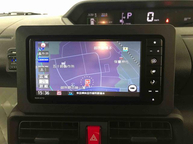 タントＸ４ＷＤ　スマートアシスト（ダイハツ予防安全機能）　純正ナビ／バックカメラ　バックカメラ　ドライブレコーダー　左側パワースライドドア　運転席・助手席シートヒーター　ＬＥＤヘッドランプ／フォグランプ（秋田県）の中古車