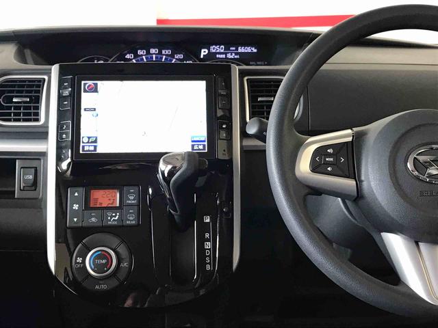 タントカスタムＸ　ＳＡ４ＷＤ　純正ナビ　オートエアコン／ライト　ＬＥＤヘッドライト　ハロゲンフォグランプ　助手席側電動スライドドア　ＥＴＣ　電動格納ドアミラー　ＳＲＳサイドエアバック（秋田県）の中古車
