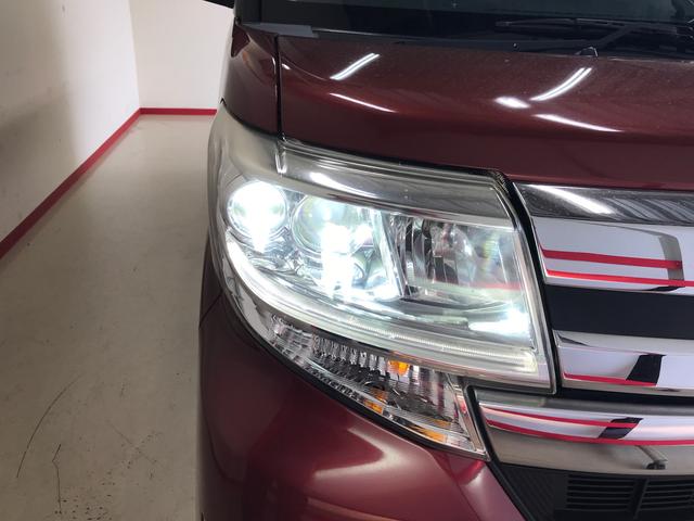 タントカスタムＸ　ＳＡ４ＷＤ　純正ナビ　オートエアコン／ライト　ＬＥＤヘッドライト　ハロゲンフォグランプ　助手席側電動スライドドア　ＥＴＣ　電動格納ドアミラー　ＳＲＳサイドエアバック（秋田県）の中古車
