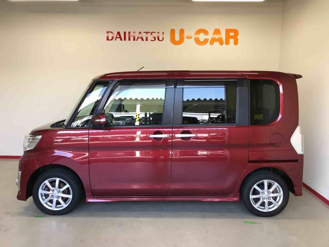 タントカスタムＸ　トップエディションＳＡ４ＷＤ　純正ナビ　オートエアコン／ライト　ＬＥＤヘッドライト　ハロゲンフォグランプ　助手席側電動スライドドア　ＴＶコントロールキット　電動格納ドアミラー　サイドエアバック　リモコンエンジンスターター（秋田県）の中古車