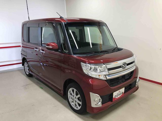 タントカスタムＸ　トップエディションＳＡ４ＷＤ　純正ナビ　オートエアコン／ライト　ＬＥＤヘッドライト　ハロゲンフォグランプ　助手席側電動スライドドア　ＴＶコントロールキット　電動格納ドアミラー　サイドエアバック　リモコンエンジンスターター（秋田県）の中古車