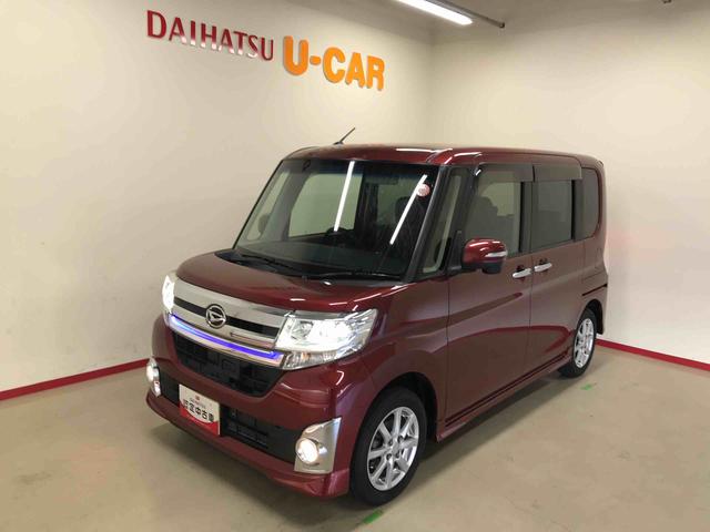 タントカスタムＸ　トップエディションＳＡ４ＷＤ　純正ナビ　オートエアコン／ライト　ＬＥＤヘッドライト　ハロゲンフォグランプ　助手席側電動スライドドア　ＴＶコントロールキット　電動格納ドアミラー　サイドエアバック　リモコンエンジンスターター（秋田県）の中古車