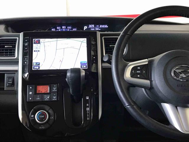 タントカスタムＲＳ　トップエディションＳＡ４ＷＤ　純正ナビ　オートエアコン／ライト　ＬＥＤヘッドライト／フォグランプ　両側電動スライドドア　リモコンエンジンスターター　チルトステアリング　運転席シートリフター　電動格納ドアミラー（秋田県）の中古車