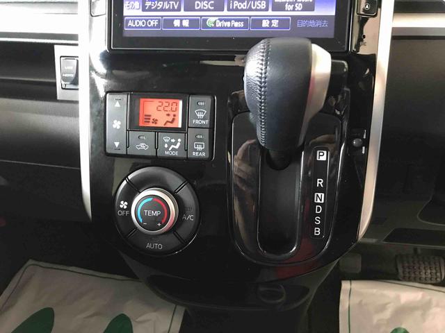 タントカスタムＲＳ　トップエディションＳＡ４ＷＤ　純正ナビ　オートエアコン／ライト　ＬＥＤヘッドライト／フォグランプ　両側電動スライドドア　リモコンエンジンスターター　チルトステアリング　運転席シートリフター　電動格納ドアミラー（秋田県）の中古車