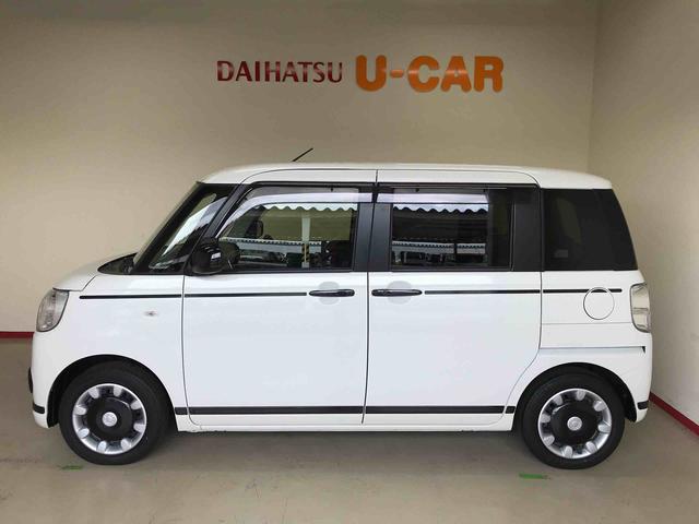 ムーヴキャンバスＧブラックアクセントリミテッド　ＳＡIII４ＷＤ　純正ナビ　オートエアコン／ライト　ＬＥＤヘッドライト／フォグランプ　ＥＴＣ　ドライブレコーダー　両側電動スライドドア　サイドエアバック　チルトステアリング　運転席シートリフター（秋田県）の中古車