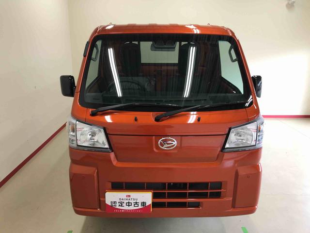 ハイゼットトラックスタンダード切替式電子４ＷＤ、ＣＶＴ、純正ＡＭ／ＦＭラジオ、マニュアルエアコン、ハロゲンヘッドライト、オートライト、アイドリングストップ、リヤ４枚リーフ、コーナーセンサー、スマートアシスト（秋田県）の中古車