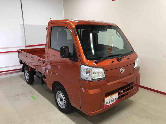 ハイゼットトラックスタンダード切替式電子４ＷＤ、ＣＶＴ、純正ＡＭ／ＦＭラジオ、マニュアルエアコン、ハロゲンヘッドライト、オートライト、アイドリングストップ、リヤ４枚リーフ、コーナーセンサー、スマートアシスト（秋田県）の中古車
