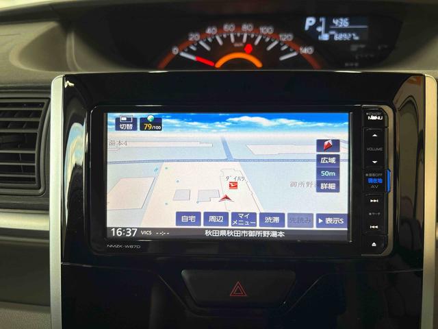 タントＸ　ＳＡIII４ＷＤ　純正ナビ　オートエアコン／ライト　ハロゲンヘッドライト　オート電動格納ドアミラー　ＴＶコントロールキット　助手席電動スライドドア　オートハイビーム　ＰＷＲモード　チルトステアリング（秋田県）の中古車