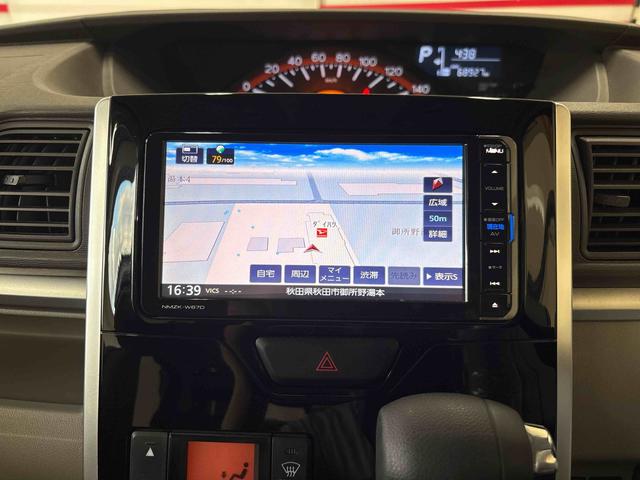 タントＸ　ＳＡIII４ＷＤ　純正ナビ　オートエアコン／ライト　ハロゲンヘッドライト　オート電動格納ドアミラー　ＴＶコントロールキット　助手席電動スライドドア　オートハイビーム　ＰＷＲモード　チルトステアリング（秋田県）の中古車