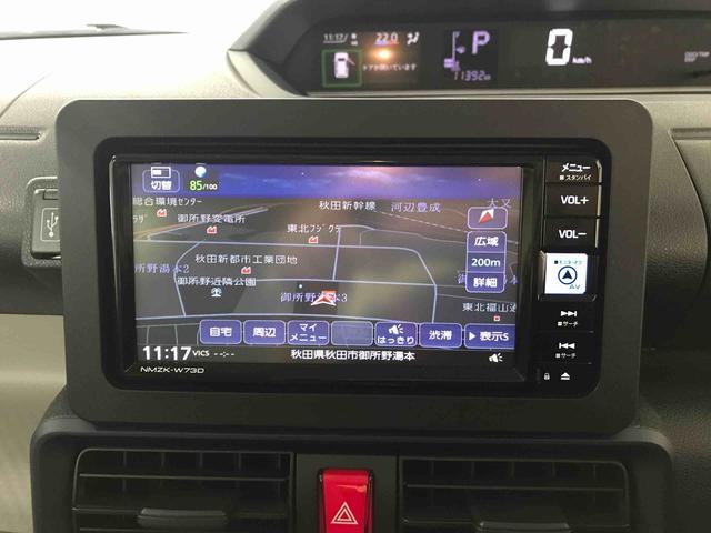 タントＸ４ＷＤ　純正ナビ　オートエアコン／ライト　ＬＥＤヘッドライト／フォグランプ　助手席電動スライドドア　運転席・助手席シートヒーター　ドライブレコーダー　リモコンエンジンスターター　ＥＴＣ　社外アルミ（秋田県）の中古車