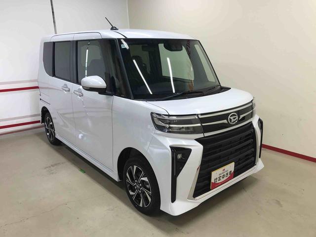 タントカスタムＸ４ＷＤ　オートエアコン／ライト　ＬＥＤヘッドライト／フォグランプ　両側電動スライドドア　運転席・助手席シートヒーター　チルトステアリング　運転席シートリフター　スマートアシスト（予防安全装置）（秋田県）の中古車