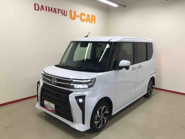 タントカスタムＸ４ＷＤ　オートエアコン／ライト　ＬＥＤヘッドライト／フォグランプ　両側電動スライドドア　運転席・助手席シートヒーター　チルトステアリング　運転席シートリフター　スマートアシスト（予防安全装置）（秋田県）の中古車