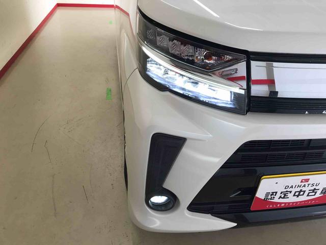 ムーヴカスタム　Ｘ４ＷＤ　純正ナビ　オートエアコン／ライト　ＬＥＤヘッドライト／フォグランプ　チルトステアリング　運転席シートリフター　運転席シートヒーター　キーフリーシステム（秋田県）の中古車
