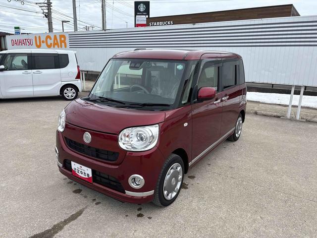 ムーヴキャンバスＧメイクアップリミテッド　ＳＡIII４ＷＤ　純正ナビ　パノラマモニター　ＬＥＤヘッドランプ／フォグランプ　ドライブレコーダー　オートエアコン／ライト／ハイビーム／電動格納ドアミラー　両側電動スライドドア　ＥＴＣ　チルトステアリング（秋田県）の中古車