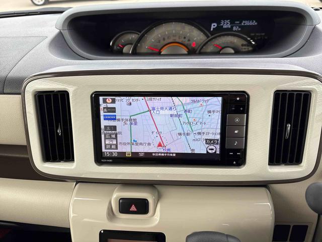 ムーヴキャンバスＧメイクアップリミテッド　ＳＡIII４ＷＤ　純正ナビ　パノラマモニター　ＬＥＤヘッドランプ／フォグランプ　ドライブレコーダー　オートエアコン／ライト／ハイビーム／電動格納ドアミラー　両側電動スライドドア　ＥＴＣ　チルトステアリング（秋田県）の中古車