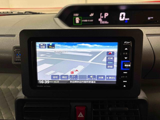 タントＸセレクション４ＷＤ　純正ナビ　ＬＥＤヘッドライト　ドライブレコーダー　オートエアコン／ライト／ハイビーム／電動ドアミラー　助手席電動スライドドア　運転席・助手席シートヒーター　ＴＶコントロールキット（秋田県）の中古車