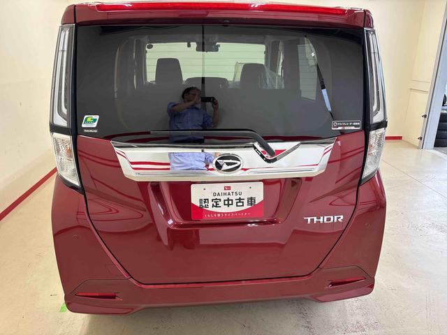 トールカスタムＧ４ＷＤ　純正ナビ　オートエアコン／ライト　ＬＥＤヘッドライト／フォグランプ　電動パーキングブレーキ　ＴＶコントロールキット　コーナーセンサー　ドライブレコーダー　両側電動スライドドア（秋田県）の中古車