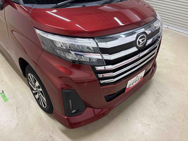 トールカスタムＧ４ＷＤ　純正ナビ　オートエアコン／ライト　ＬＥＤヘッドライト／フォグランプ　電動パーキングブレーキ　ＴＶコントロールキット　コーナーセンサー　ドライブレコーダー　両側電動スライドドア（秋田県）の中古車