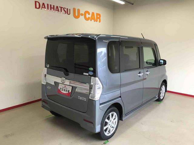 タントカスタムＸ　トップエディションＳＡ４ＷＤ　純正ナビ　オートエアコン／ライト　ＬＥＤヘッドライト　ハロゲンフォグランプ　助手席側電動スライドドア　ＴＶコントロールキット　チルトステアリング　ＥＴＣ　電動格納ドアミラー　サイドエアバック（秋田県）の中古車