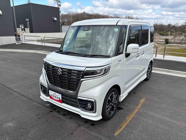 スペーシアカスタムハイブリッドＸＳ純正ナビ　ＬＥＤヘッドライト／フォグランプ　オートエアコン／ライト　電動格納ドアミラー　ステアリングスイッチ　両側電動スライドドア　コーナーセンサー　チルトステアリング　運転席シートリフター（秋田県）の中古車