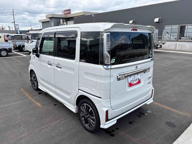 スペーシアカスタムハイブリッドＸＳ純正ナビ　ＬＥＤヘッドライト／フォグランプ　オートエアコン／ライト　電動格納ドアミラー　ステアリングスイッチ　両側電動スライドドア　コーナーセンサー　チルトステアリング　運転席シートリフター（秋田県）の中古車