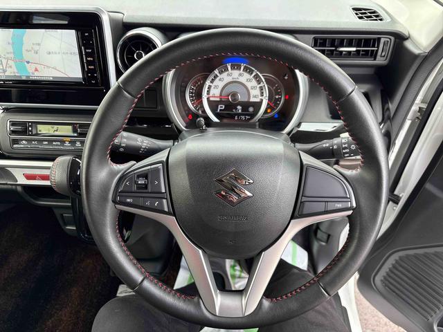 スペーシアカスタムハイブリッドＸＳ純正ナビ　ＬＥＤヘッドライト／フォグランプ　オートエアコン／ライト　電動格納ドアミラー　ステアリングスイッチ　両側電動スライドドア　コーナーセンサー　チルトステアリング　運転席シートリフター（秋田県）の中古車